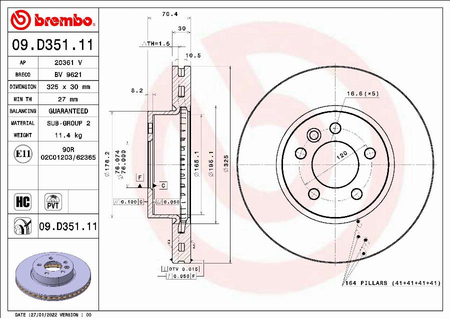AP 20361 V - Brake Disc car-mod.net