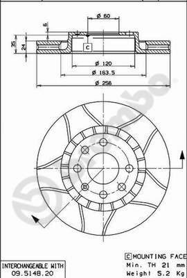AP X 24695 - Brake Disc car-mod.net