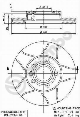 AP X 24628 - Brake Disc car-mod.net