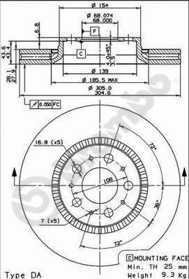 AP X 24845 - Brake Disc car-mod.net