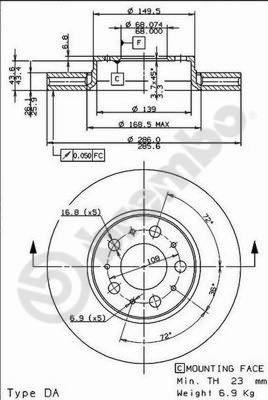 AP X 24795 - Brake Disc car-mod.net