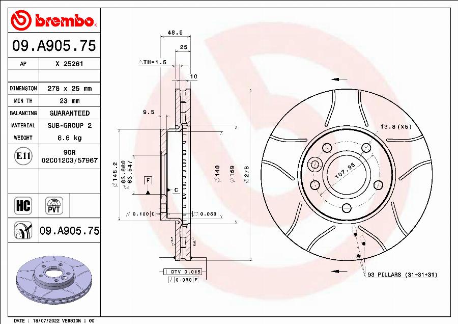 AP X 25261 - Brake Disc car-mod.net