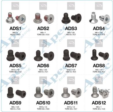 APEC ADS58 - Bolt of Brake Disc car-mod.net