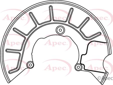 APEC ASG1049 - Splash Panel, guard, brake disc car-mod.net