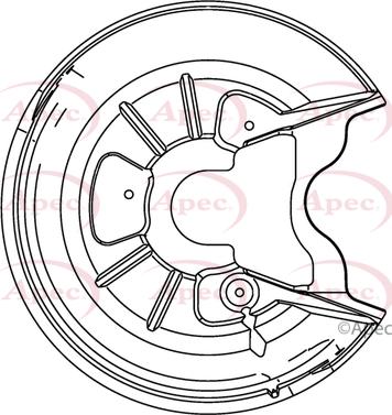 APEC ASG1048 - Splash Panel, guard, brake disc car-mod.net
