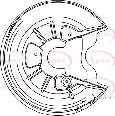 APEC ASG1047 - Splash Panel, guard, brake disc car-mod.net
