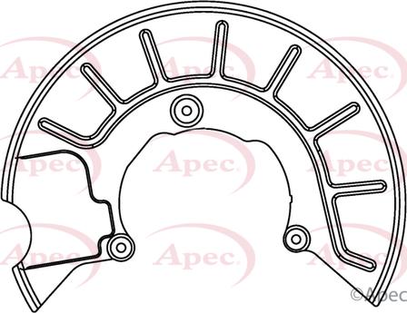 APEC ASG1050 - Splash Panel, guard, brake disc car-mod.net