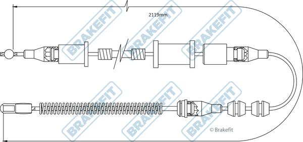 APEC BBC3481 - Cable, parking brake car-mod.net