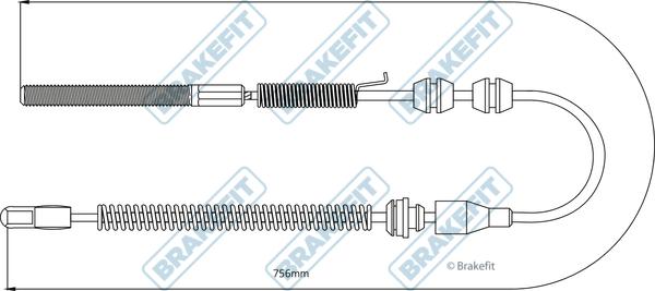 APEC BBC3483 - Cable, parking brake car-mod.net