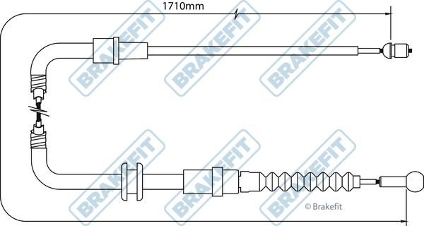 APEC BBC3514 - Cable, parking brake car-mod.net