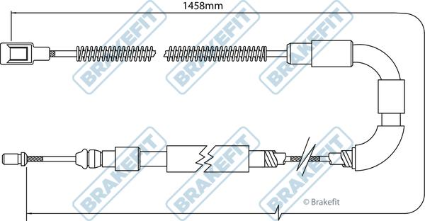 APEC BBC3534 - Cable, parking brake car-mod.net