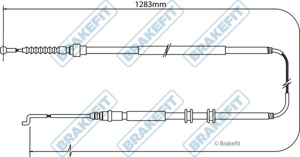 APEC BBC3520 - Cable, parking brake car-mod.net