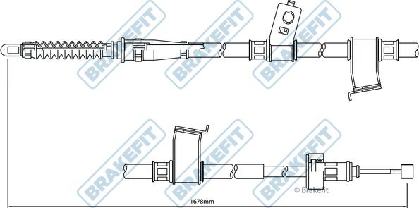 APEC BBC3080 - Cable, parking brake car-mod.net