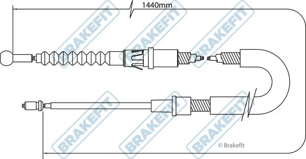 APEC BBC3395 - Cable, parking brake car-mod.net