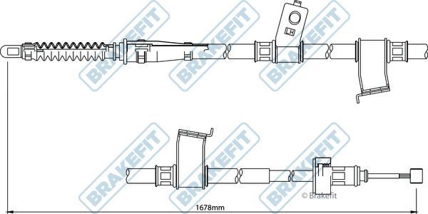 APEC BBC3249 - Cable, parking brake car-mod.net