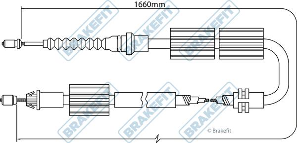 APEC BBC3245 - Cable, parking brake car-mod.net