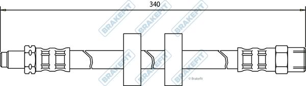 APEC BHO4016 - Brake Hose car-mod.net