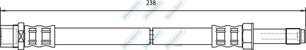 APEC BHO4287 - Brake Hose car-mod.net