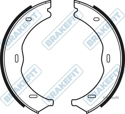 APEC BSH1045 - Brake Shoe Set, parking brake car-mod.net