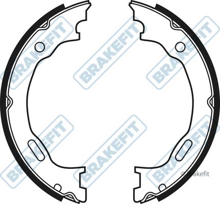 APEC BSH1042 - Brake Shoe Set, parking brake car-mod.net