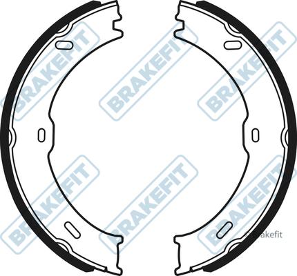 APEC BSH1053 - Brake Shoe Set, parking brake car-mod.net