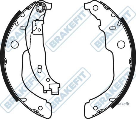 APEC BSH1052 - Drum Brake Shoe Set car-mod.net