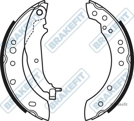 APEC BSH1064 - Drum Brake Shoe Set car-mod.net