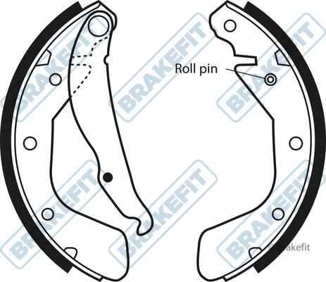 APEC BSH1006 - Drum Brake Shoe Set car-mod.net