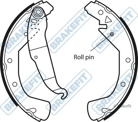 APEC BSH1010 - Drum Brake Shoe Set car-mod.net