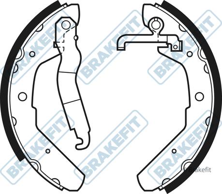 APEC BSH1080 - Drum Brake Shoe Set car-mod.net