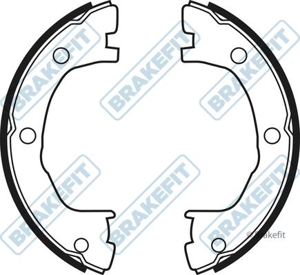 APEC BSH1083 - Brake Shoe Set, parking brake car-mod.net