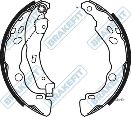 APEC BSH1033 - Drum Brake Shoe Set car-mod.net