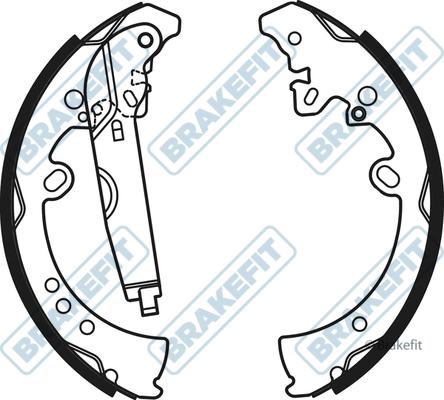 APEC BSH1071 - Drum Brake Shoe Set car-mod.net