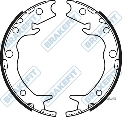 APEC BSH1123 - Brake Shoe Set, parking brake car-mod.net