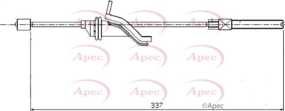 APEC CAB1584 - Cable, parking brake car-mod.net