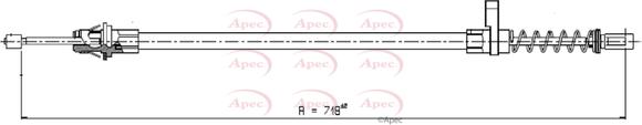 APEC CAB1604 - Cable, parking brake car-mod.net