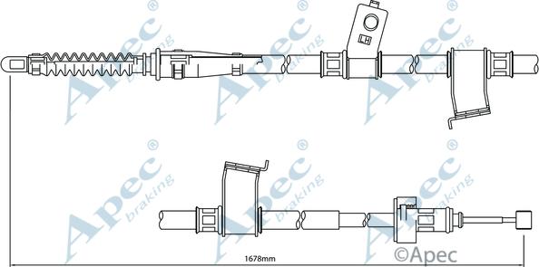 APEC CAB1079 - Cable, parking brake car-mod.net