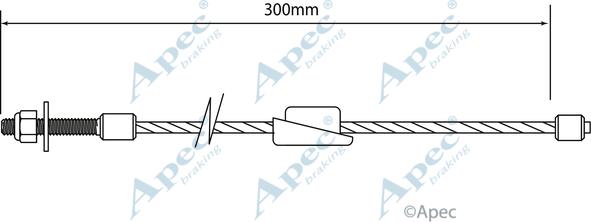 APEC CAB1138 - Cable, parking brake car-mod.net