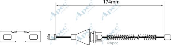 APEC CAB1137 - Cable, parking brake car-mod.net