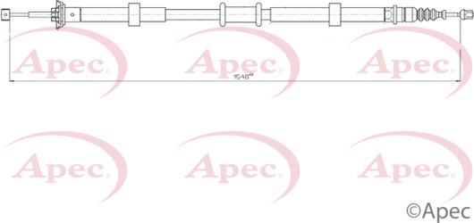 APEC CAB1759 - Cable, parking brake car-mod.net