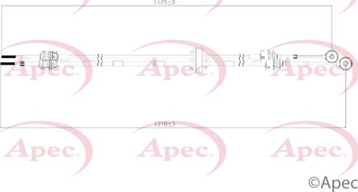 APEC CAB7041 - Cable, tip, manual transmission car-mod.net