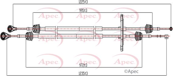 APEC CAB7029 - Cable, tip, manual transmission car-mod.net
