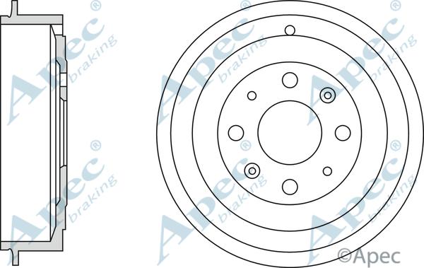 APEC DRM9956 - Brake Drum car-mod.net