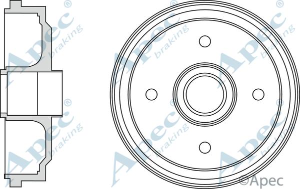 APEC DRM9958 - Brake Drum car-mod.net