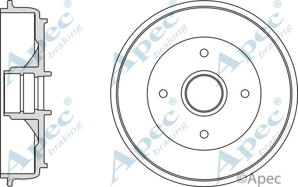 APEC DRM9985 - Brake Drum car-mod.net