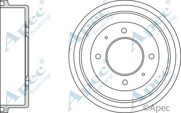 APEC DRM9981 - Brake Drum car-mod.net