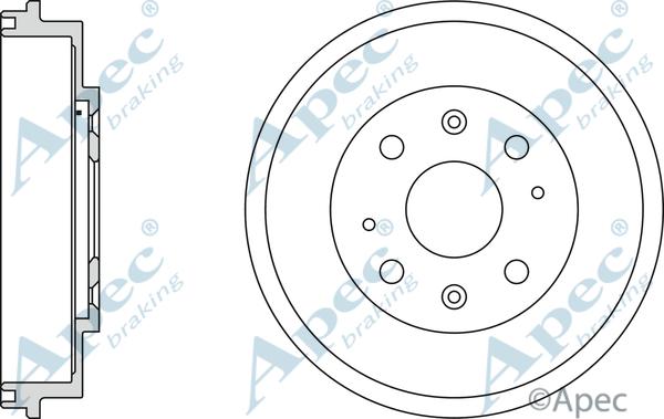 APEC DRM9938 - Brake Drum car-mod.net