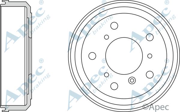 APEC DRM9508 - Brake Drum car-mod.net