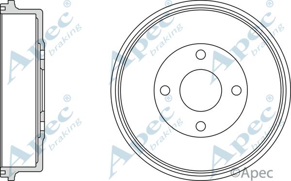 APEC DRM9515 - Brake Drum car-mod.net