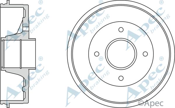 APEC DRM9148 - Brake Drum car-mod.net